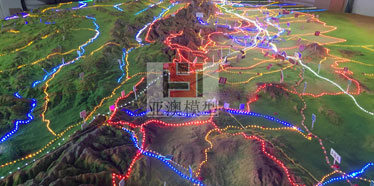 張掖丹霞地質(zhì)博物館---地形地貌沙盤、大型地貌